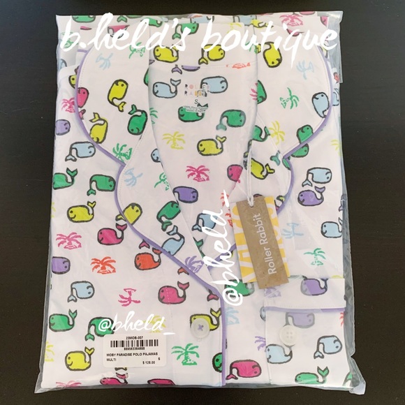 Roller Rabbit Moby Paradise Polo Pajamas in Multi Size Small S Brand New NWT - Picture 15 of 16